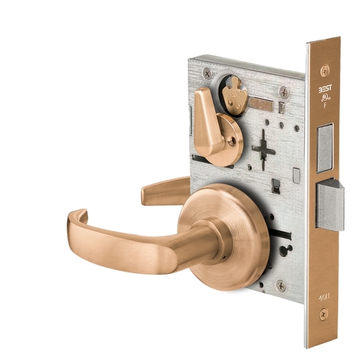 Mortise Lock Satin Bronze Clear Coated