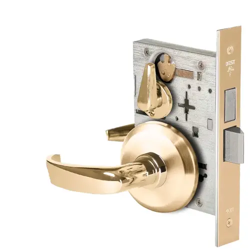 Mortise Lock Bright Brass