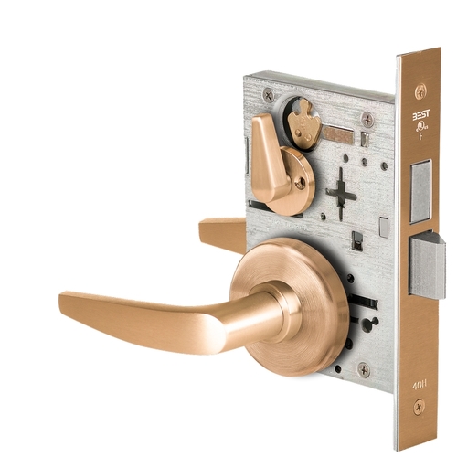 Mortise Lock Satin Bronze Clear Coated