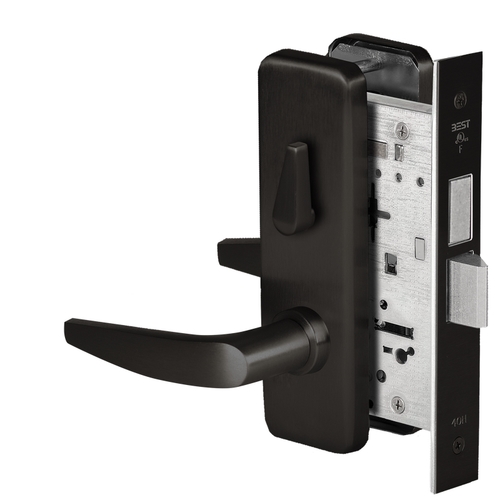 Mortise Lock Flat Black Coated