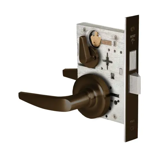 Mortise Lock Satin Bronze Blackened Satin Relieved Clear Coated