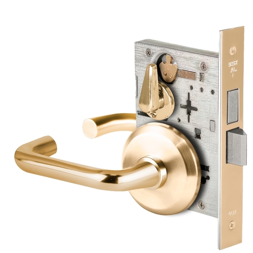 Mortise Lock Bright Brass