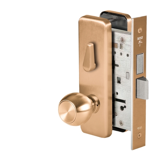 Mortise Lock Satin Bronze Clear Coated