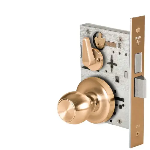 Mortise Lock Satin Bronze Clear Coated