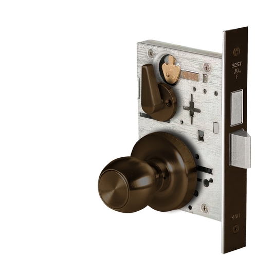 Mortise Lock Satin Bronze Blackened Satin Relieved Clear Coated