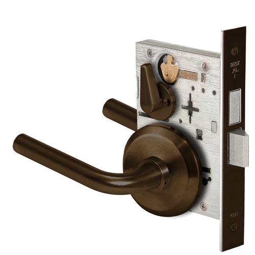 Mortise Lock Dark Bronze Painted