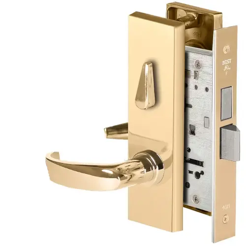 Mortise Lock Bright Brass