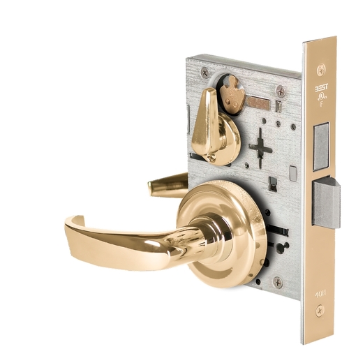 Mortise Lock Bright Brass