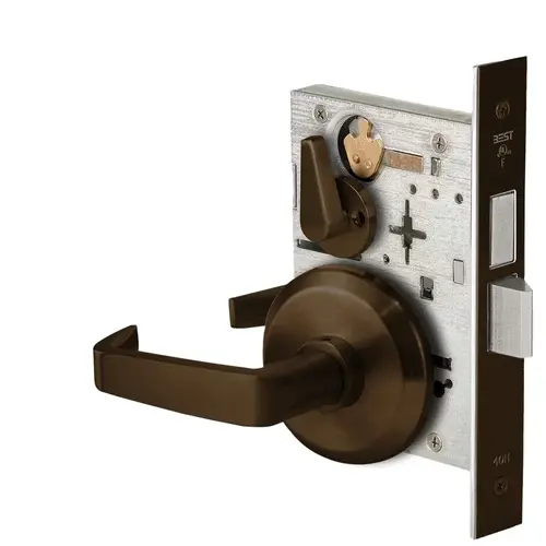 Mortise Lock Dark Oxidized Satin Bronze Oil Rubbed