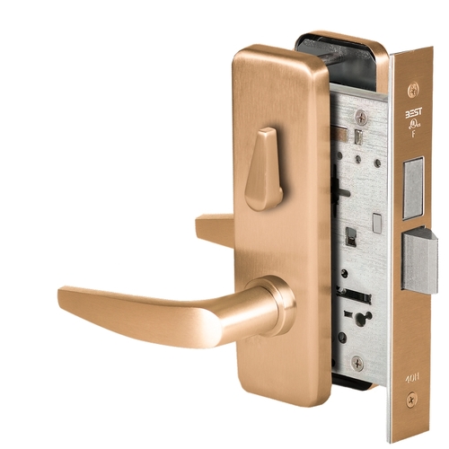 Mortise Lock Satin Bronze Clear Coated