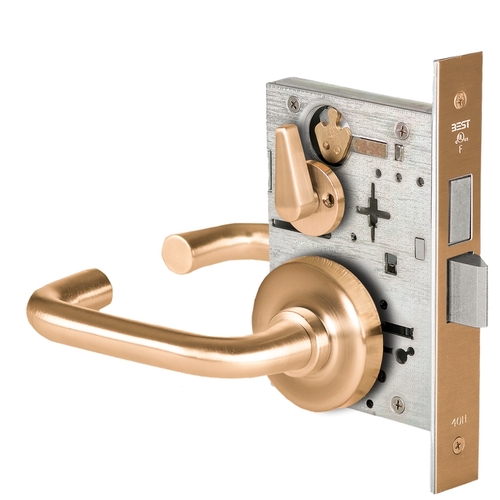 Mortise Lock Satin Bronze Clear Coated