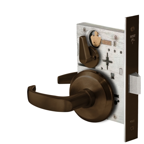 Mortise Lock Dark Bronze Painted