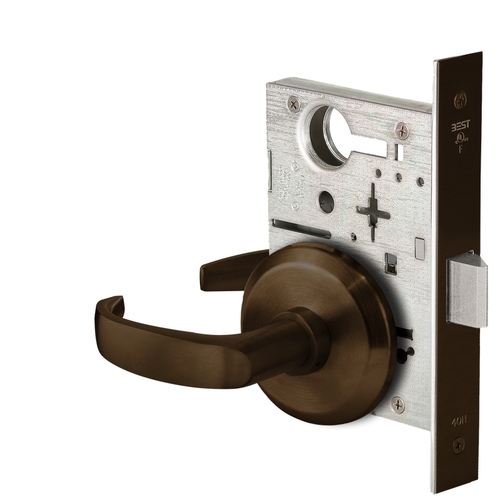 Mortise Lock Dark Bronze Painted