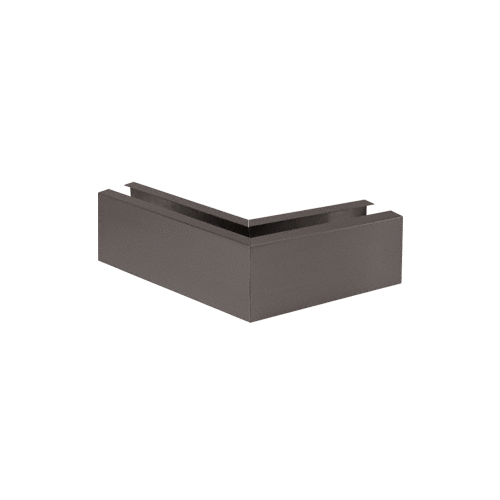 Black Bronze 12" 135 degree Mitered Corner Cladding for W5B Series Windscreen and Smoke Baffle Base Shoe