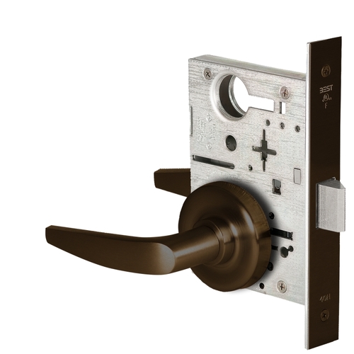 Mortise Lock Dark Bronze Painted