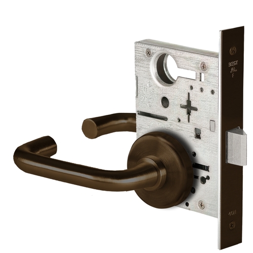 Mortise Lock Dark Oxidized Satin Bronze Oil Rubbed