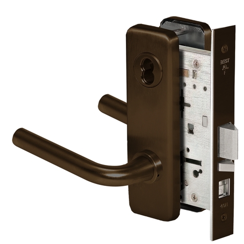 Mortise Lock Satin Bronze Blackened Satin Relieved Clear Coated