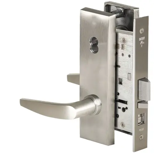 Mortise Lock Satin Nickel Plated Clear Coated