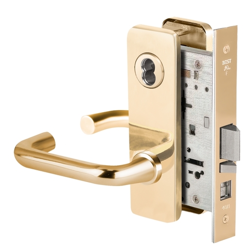 Mortise Lock Bright Brass