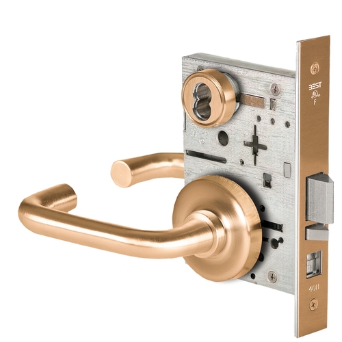 Mortise Lock Satin Bronze Clear Coated