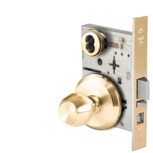 Mortise Lock Bright Brass