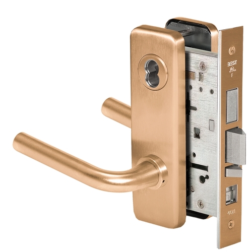 Mortise Lock Satin Bronze Clear Coated