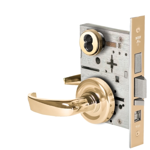 Mortise Lock Bright Brass