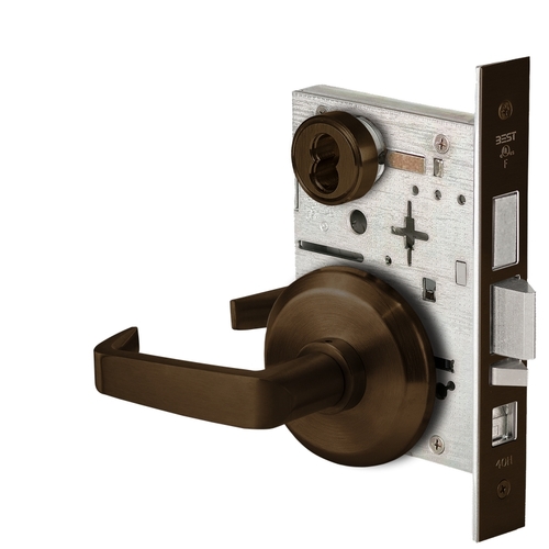 Mortise Lock Dark Bronze Painted