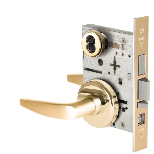 Mortise Lock Bright Brass