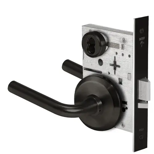 Mortise Lock Flat Black Coated