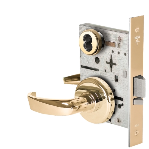 Mortise Lock Bright Brass