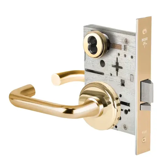 Mortise Lock Bright Brass