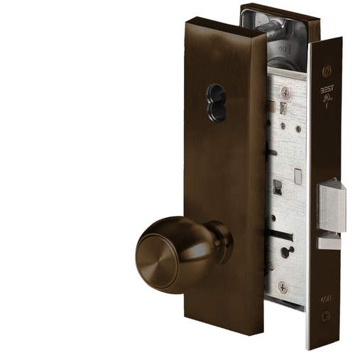 Mortise Lock Satin Bronze Blackened Satin Relieved Clear Coated