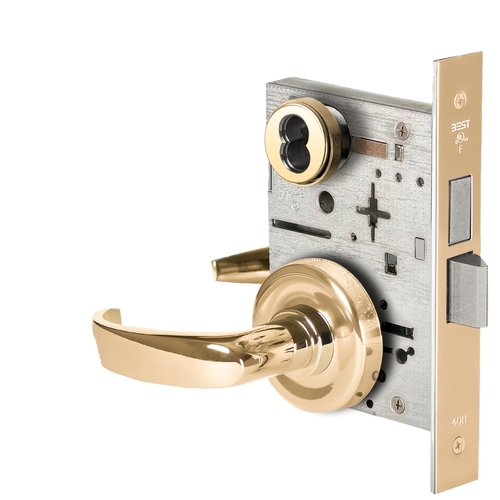 Mortise Lock Bright Brass