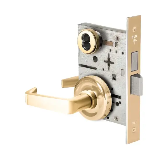 Mortise Lock Bright Brass