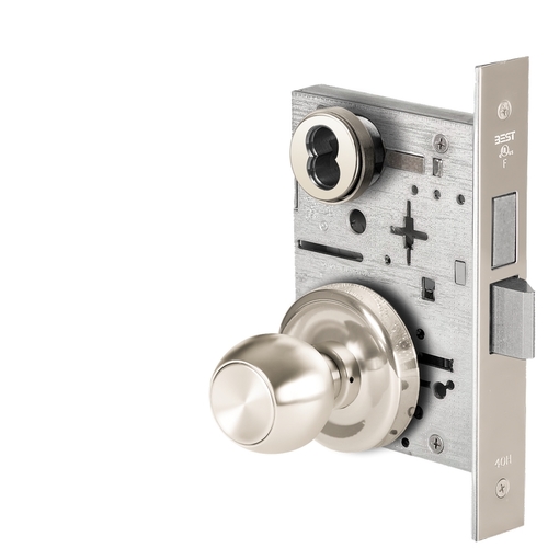 Mortise Lock Bright Nickel Plated Clear Coated