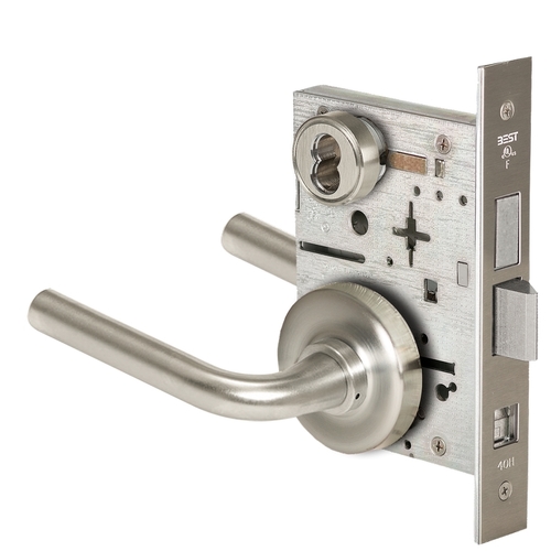 Mortise Lock Satin Nickel Plated Clear Coated