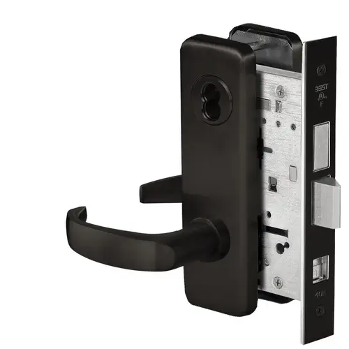 Mortise Lock Flat Black Coated