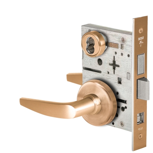 Mortise Lock Satin Bronze Clear Coated