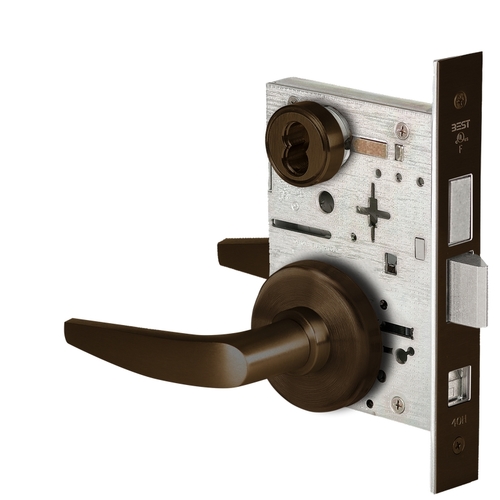 Mortise Lock Satin Bronze Blackened Satin Relieved Clear Coated