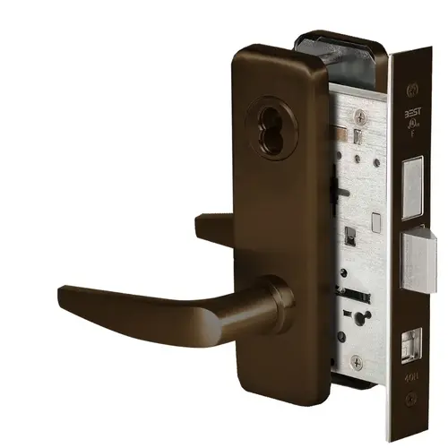 Mortise Lock Satin Bronze Blackened Satin Relieved Clear Coated