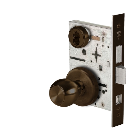 Mortise Lock Dark Oxidized Satin Bronze Oil Rubbed