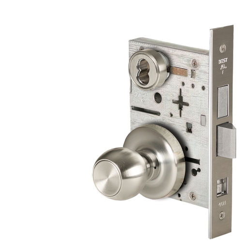 Mortise Lock Satin Nickel Plated Clear Coated