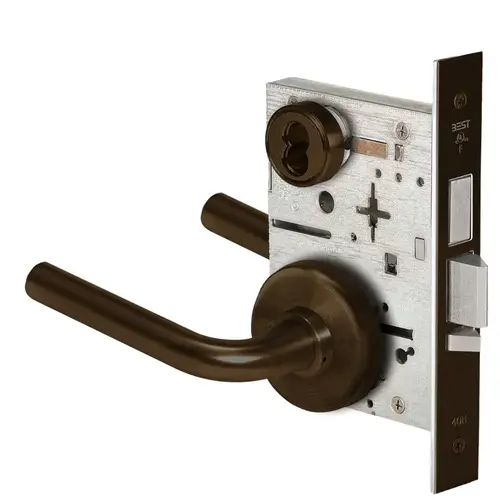 Mortise Lock Dark Bronze Painted