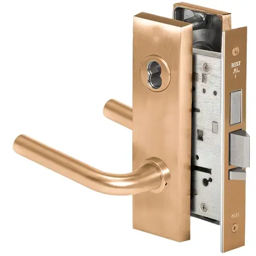 Mortise Lock Satin Bronze Clear Coated