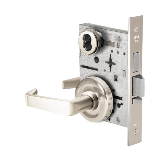 Mortise Lock Bright Nickel Plated Clear Coated