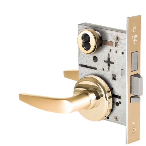 Mortise Lock Bright Brass