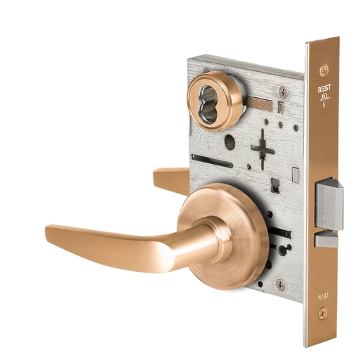 Mortise Lock Satin Bronze Clear Coated