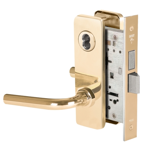 Mortise Lock Bright Brass