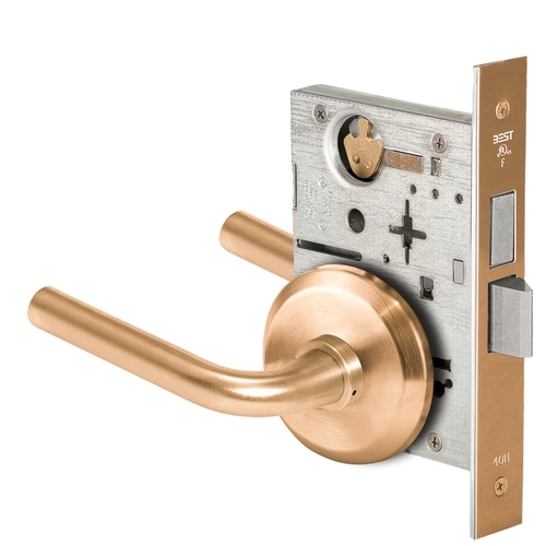 Mortise Lock Satin Bronze Clear Coated